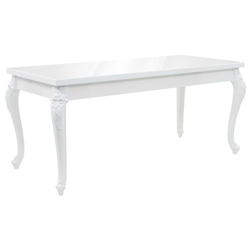 Petromila vidaXL Jedálenský stôl 179x89x81cm vysokoleský biely